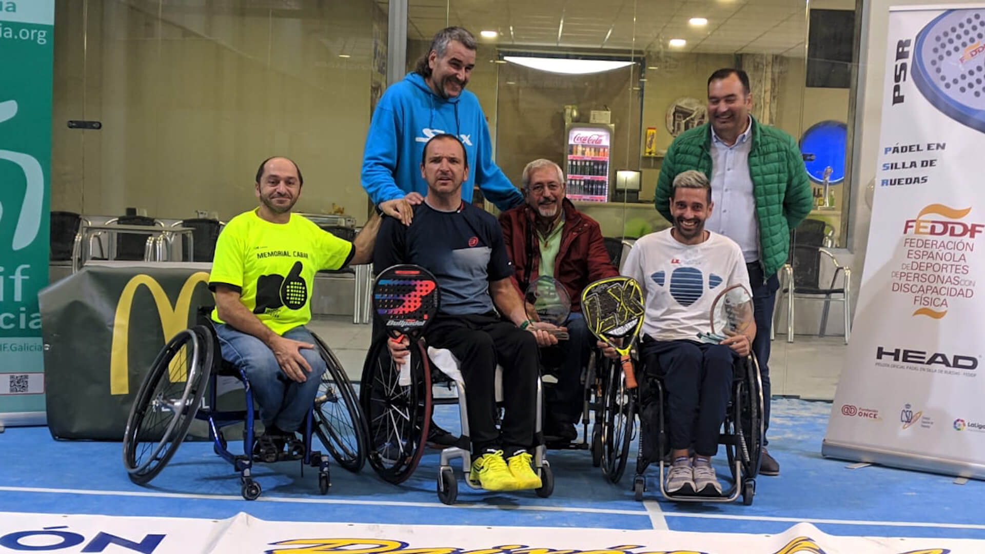 Edorta de Anta y Christopher Triviño se imponen en el II Open Nacional de Pádel en Silla de Ruedas Cidade de Narón Predif Galicia