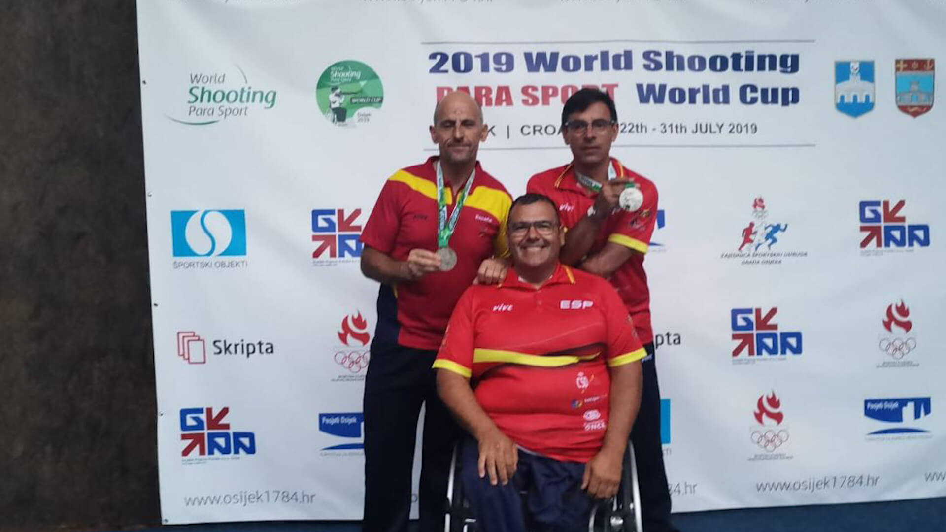 Iñaki Oloriz y Melitón Briñas, plata en la Osijek 2019 World Shooting Para Sport World Cup