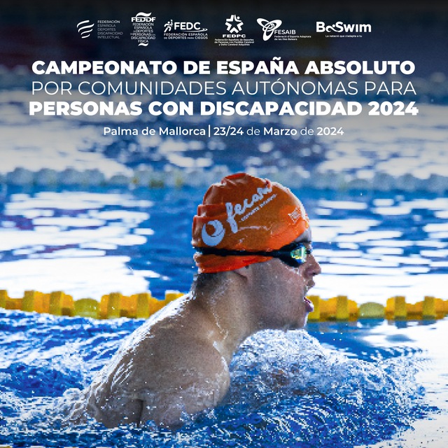 (Sábado Mañana) CAMPEONATO DE ESPAÑA ABSOLUTO POR COMUNIDADES AUTÓNOMAS DE NATACIÓN ADAPTADA 2024